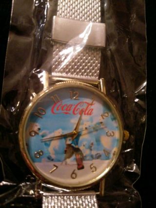 Cola Polar Bear Watch,  Still In Plastic.  Perfect For Collecters