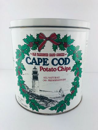 Cape Cod Potato Chips 8 " Holiday Christmas Potato Chip Tin