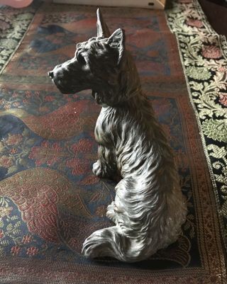 Vintage Cast Iron Scotty Dog Carin Westhighland Terrier Door Stop? Collectible