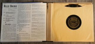 Billie Holiday DECCA A - 652 4 Record Set in Cover V/V,  PRE WAR JAZZ 78 RPM ALBUM 2