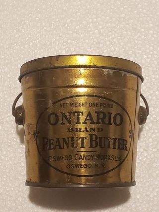 Ontario Brand Peanut Butter Tin Can