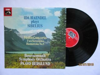 Emi Stereo/quad Asd3199,  Sibelius Violin Concerto,  Etc,  Ida Haendel.  Berglund,  E