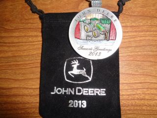 John Deere Limited Edition 2013 Pewter Christmas Ornament,  18th In Series