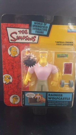 The Simpsons Intelli - Tronic Voice Activation Rainier Wolfcastle Figure
