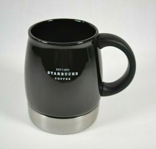 Starbucks Ceramic Coffee Mug 14oz Metal With Non - Slip Bottom,  Rubber Handle,  Cup