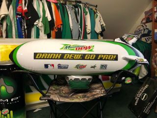 Mountain Dew Inflatable Blimp Holds Air Man Cave Almost 3 Feet Long Drink Dew