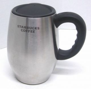 Starbucks Coffee Company 16 Oz Stainless Steel Chubby Travel Tumbler With Lid