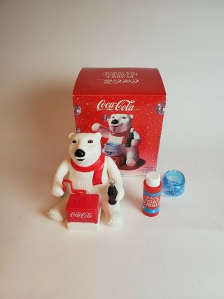 Vintage Coca Cola Bubble Blowing Polar Bear