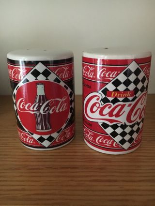 1995 Coca Cola Salt And Pepper Shakers