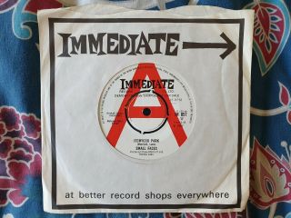 Small Faces - Itchycoo Park Rare Uk Immediate Demo 45 Steve Marriott Psych