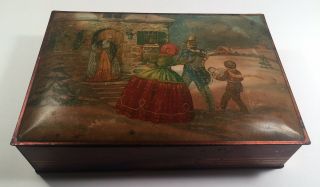 Vintage Christmas Cookie Tin By Nabisco