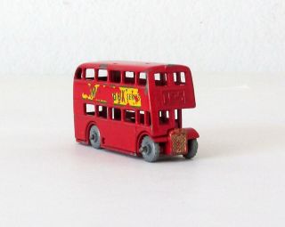 Vintage Lesney Moko Matchbox 5 - B London Bus Metal Wheels 1957