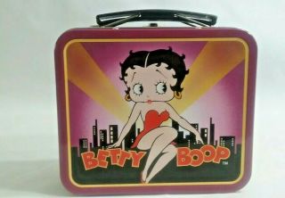 Vintage Betty Boop Lunch Box City Skyline Skylights - 1997 King Features Syndicate