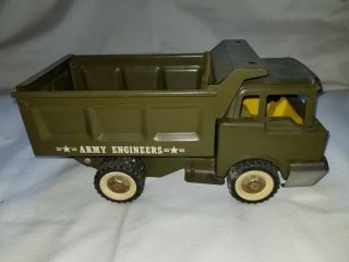Structo Army Engineers Dump Truck - From 50s 