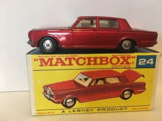 Matchbox Lesney 24 Rolls Royce Silver Shadow - Rare F Box