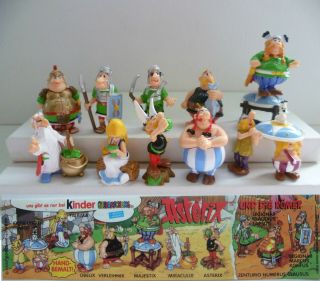 Kinder Ferrero Surprise Asterix Obelix Romans Cartoons Cake Toppers Top Rar