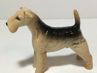 Vintage Beswick England Airedale Terrier Dog Figurine 3 " H