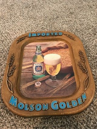 Vintage Molson Golden Imported 13 " Beer Sign