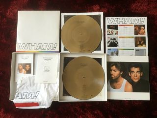 WHAM THE FINAL BOX SET - 2 GOLD VINYL COMPLETE WITH ALL GEORGE MICHAEL 2