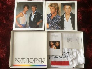 WHAM THE FINAL BOX SET - 2 GOLD VINYL COMPLETE WITH ALL GEORGE MICHAEL 5