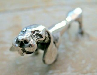 Abstract Sterling Silver Study Of A Basset Hound / Hound Dog