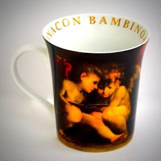 Barnes & Noble Coffee Mug Angeli Madonna Con Bambino Lorenzo Lotto Cup Angels