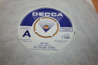 The Rolling Stones - Rare 7 " Single - 1973 Decca Demo - Unplayed? - Look