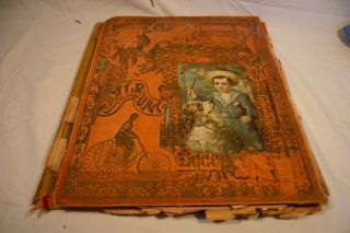 Antique Scrapbook Album Diecuts Advertisements Trade Cards Victorian 4