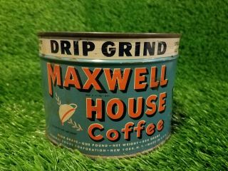 Vintage Maxwell House Coffee Can