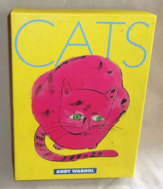 13) Andy Warhol Blank Note Cards & Envelopes 1995 Cats Name Sam & One Blue Pussy