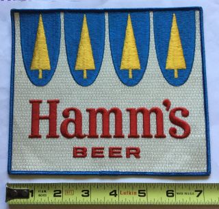 Hamms Hamm’s Beer Brewery Driver Uniform Patch 7 1/4 By 6 1/4 Inches.