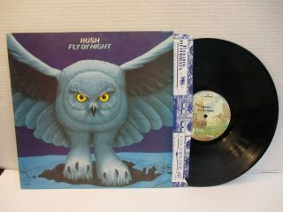 288: Rush " Fly By Night " Mercury Masterdisk 1023 Nm/vg,  W/poster