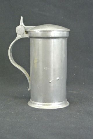 Vintage Collectible Pewter Beer Mug Stein W/lid Made In Denmark