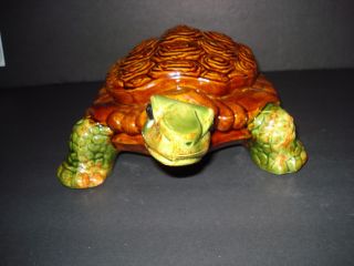 Rare,  vintage 12 by 7 inch Arnels ceramic turtle in. 3