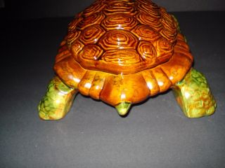 Rare,  vintage 12 by 7 inch Arnels ceramic turtle in. 5