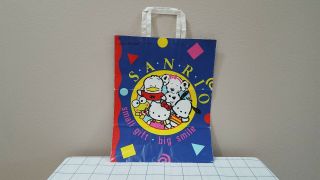 Vintage Sanrio Store Paper Gift Bag Keroppi Pochacco Pekkle Spottie Dottie