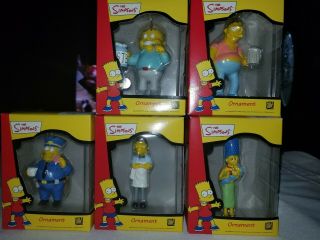 The Simpson Christmas Ornaments Set Of 5