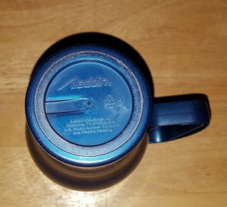 Vintage Aladdin Insulated Travel Mug/Cup Blue/Black 12 oz. 7