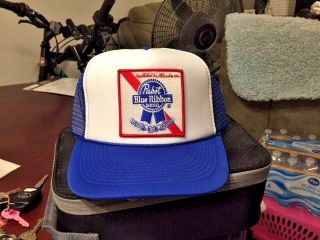 Pabst Blue Ribbon Beer Hat Cap