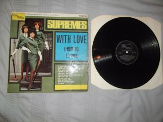 The Supremes - With Love (from Us To You) 1965 1st Press Tamla Motown Lp