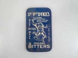 Dr Van Dykes Holland Bitters Antique Advertising Bottle Label - 56309