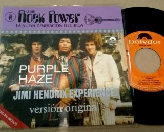 Jimi Hendrix Experience - Purple Haze - 7 " Mexico Single Ep Record Ps Polydor