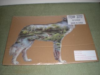 Rare/htf Nos/sealed (large) Wolf Car/truck Magnets 2 - Pack (15 ")