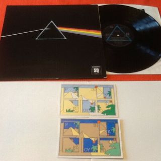 Pink Floyd " The Dark Side Of The Moon " Quadrophonic Uk Vinyl Lp Posters/stickers