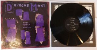 Depeche Mode Songs Of Faith And Devotion Russian Lp,  Lp Is,  Sleeve Is Ex -