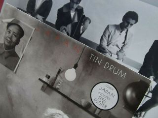 JAPAN.  TIN DRUM & POSTER Vinyl,  LP,  Album.  1981 UK Virgin Cat no 2209 A4/B3 UTOPIA 6