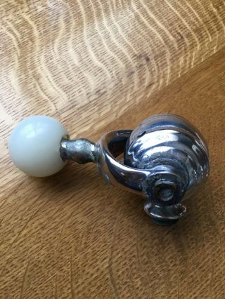 Vintage Antique Marble Ball Silver Plated Soda Fountain Tap Dispenser Pull 2