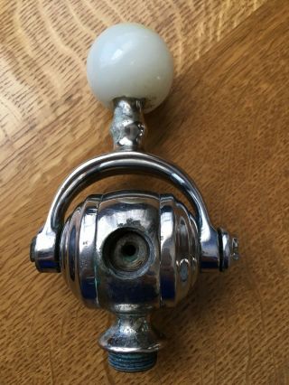 Vintage Antique Marble Ball Silver Plated Soda Fountain Tap Dispenser Pull 4