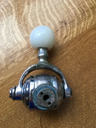 Vintage Antique Marble Ball Silver Plated Soda Fountain Tap Dispenser Pull 5