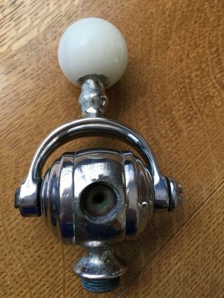 Vintage Antique Marble Ball Silver Plated Soda Fountain Tap Dispenser Pull 6